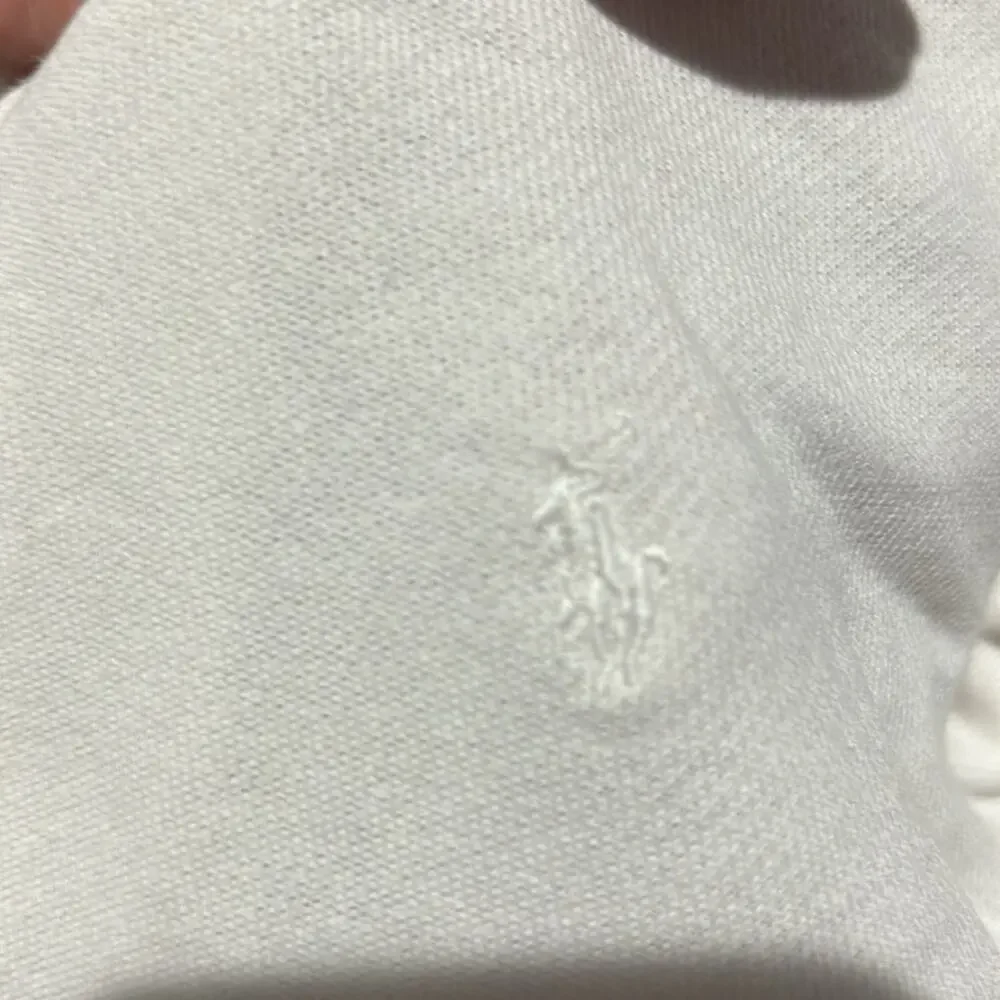Ralph Lauren 6 white front zip hooded French Terry embroidered Eyelet detail euc